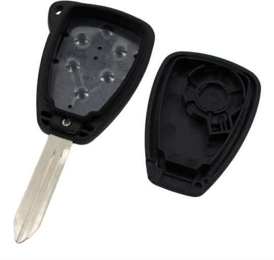 Foldable Car Key Shell with Blade with 3 Buttons for Chrysler