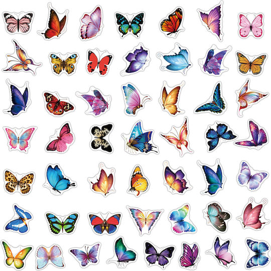 Sticker Set 50pcs Butterflies