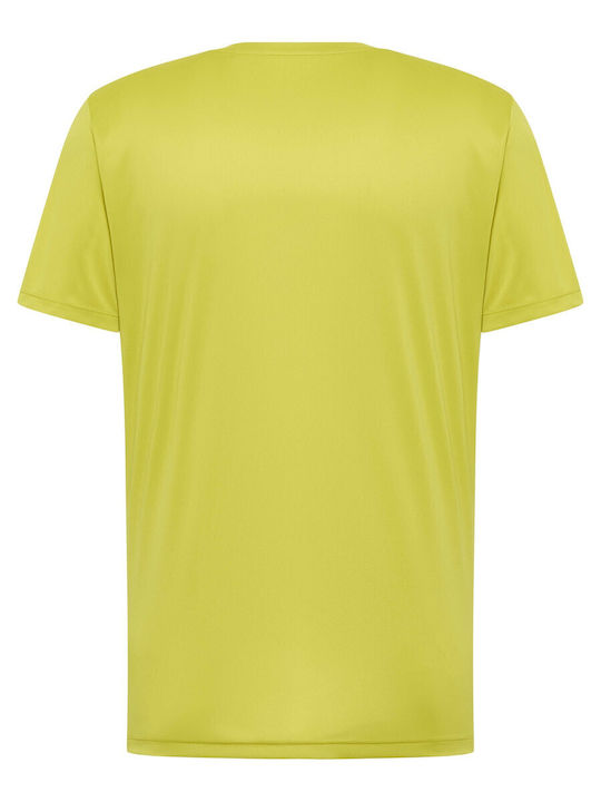Short Sleeve Athletic Blouse Yellow