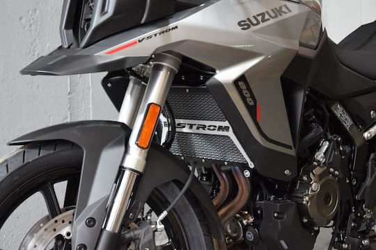 C-Racer Προστατευτικό Ψυγείου Μοτοσυκλέτας Suzuki V-Strom 800 Μαύρο