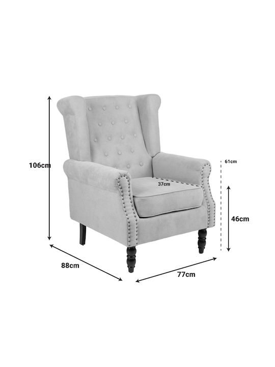 Piore Bergère Anthracite, Black Shade 77x80x106cm