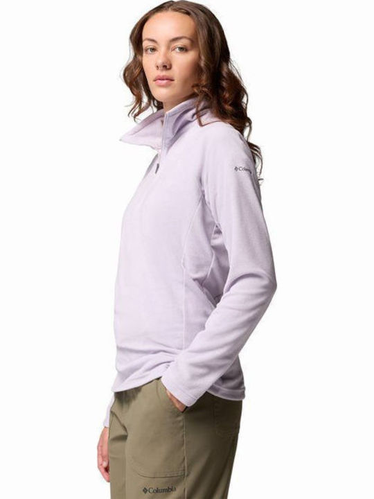 Glacial Iv 1/2 Γυναικεία Fleece Μπλούζα Μακρυμάνικη με Φερμουάρ Λιλά