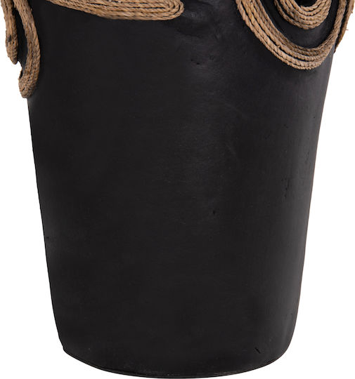 HomeMarkt Decorative Vase Dean Black 15x15x25cm