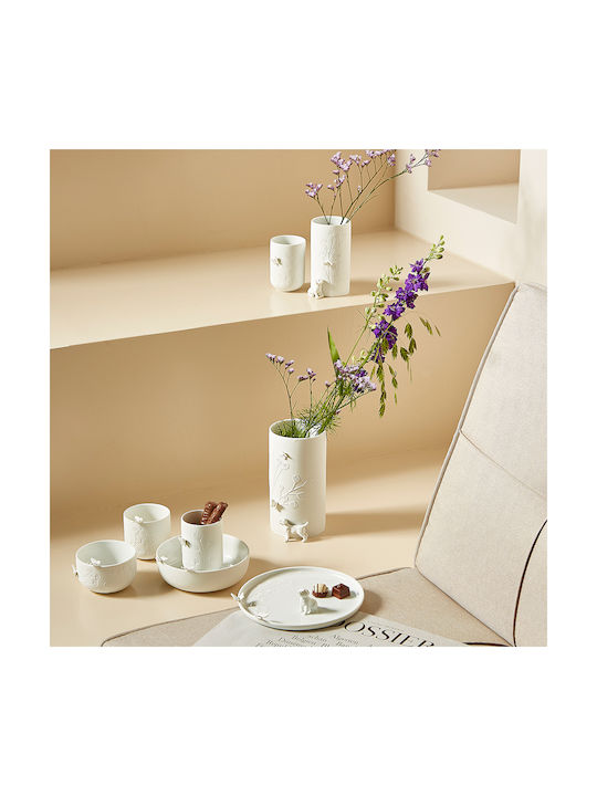 Raeder Decorative Vase White 3x3x17cm