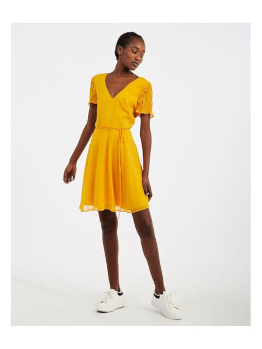 Summer Mini Dress Yellow