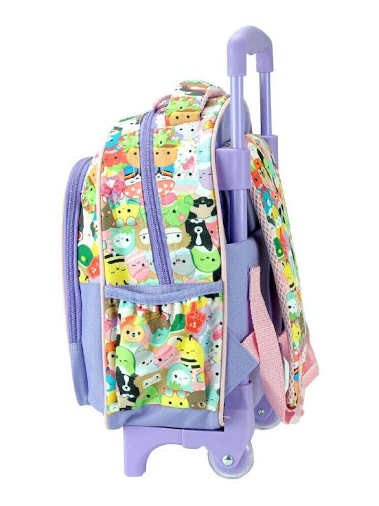Gim Squishmallows Unicorn School Bag Trolley Kindergarten With Water Bottle Holder Pink 12 Litre 25 x 15 x 30cm