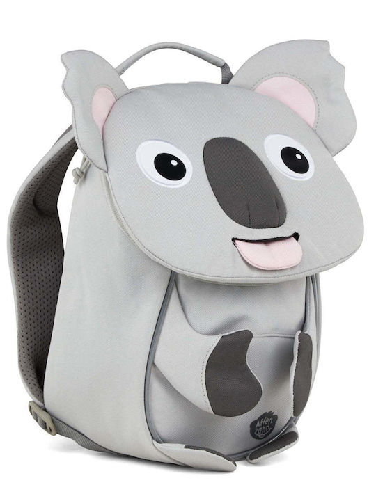 Affenzahn Backpack School Bag Backpack Kindergarten Gray with Water Bottle Holder