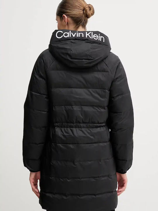 Women's Long Lifestyle Jacket for Winter Black