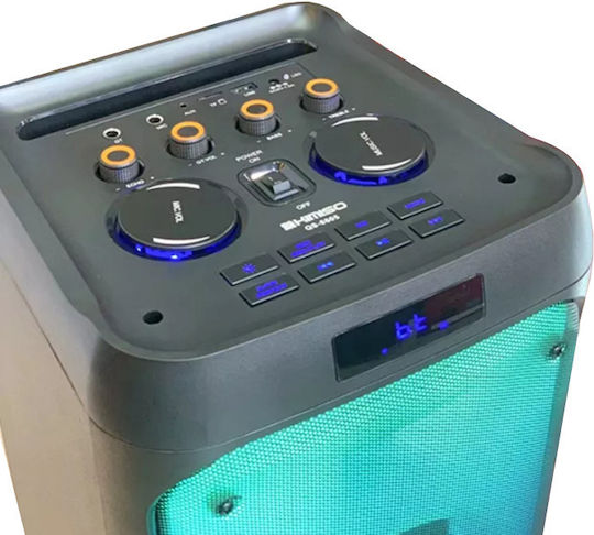 Kimiso Kimiso Karaoke Speaker with Wireless Microphone and Lighting Effects QS-8605 813157 Black