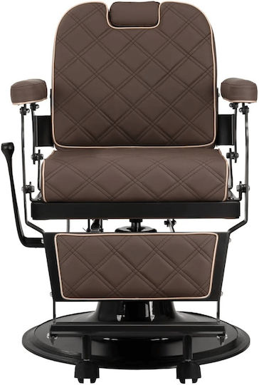 Barber Equipment Καρέκλα Barbier Braun mit verstellbarer Höhe