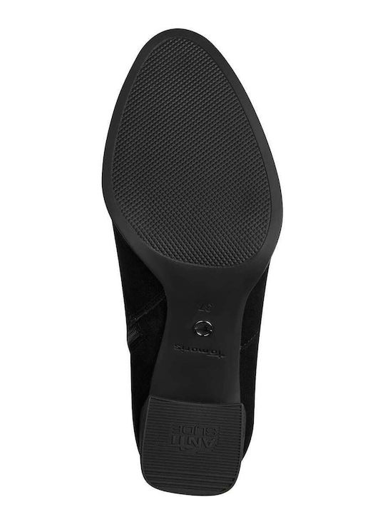 Wildleder Stiefeletten Damen Schwarz