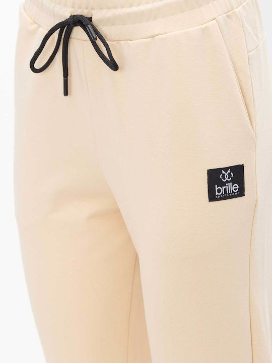 Παντελόνι Φόρμας με Λάστιχο Beige