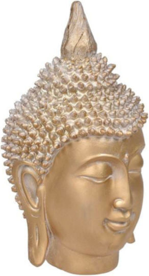 Ethnic Tischdekoration Buddha-Kopf Gold Ø15x27cm Ethnic Tischdekoration Buddha-Kopf Gold Ø15x27cm