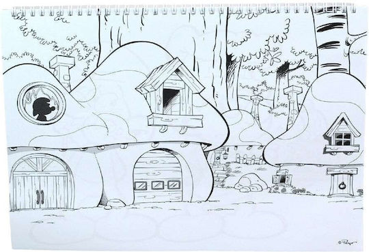 Gim Drawing Pad Smurfs 1pcs