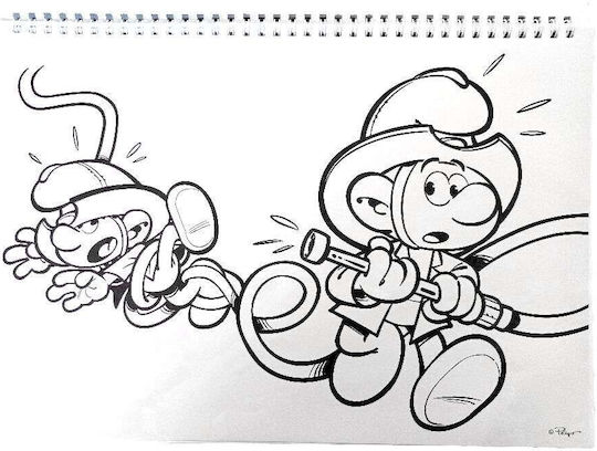 Gim Drawing Pad Smurfs 1pcs