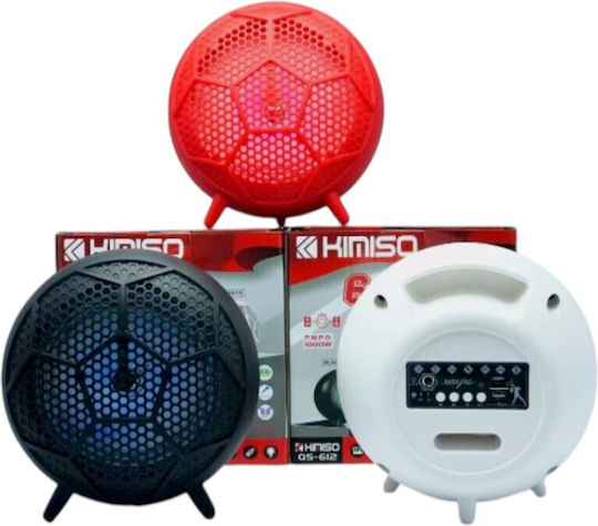 Kimiso QS-612 Bluetooth Speaker 8W with Radio and Battery Life up to 4 hours Red
