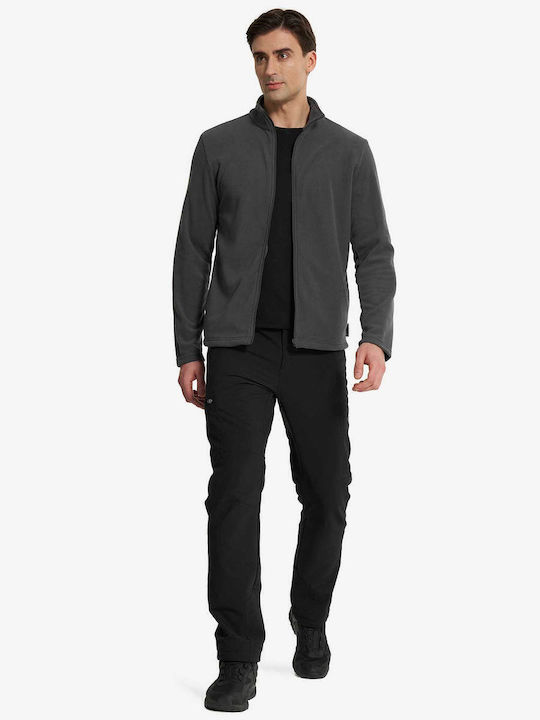 Men's Fleece Cardigan Grey