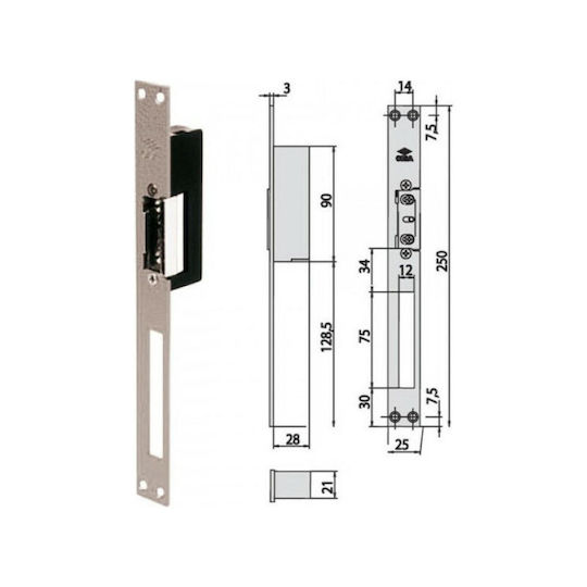 Cisa Electric Strike 15110 8/12v