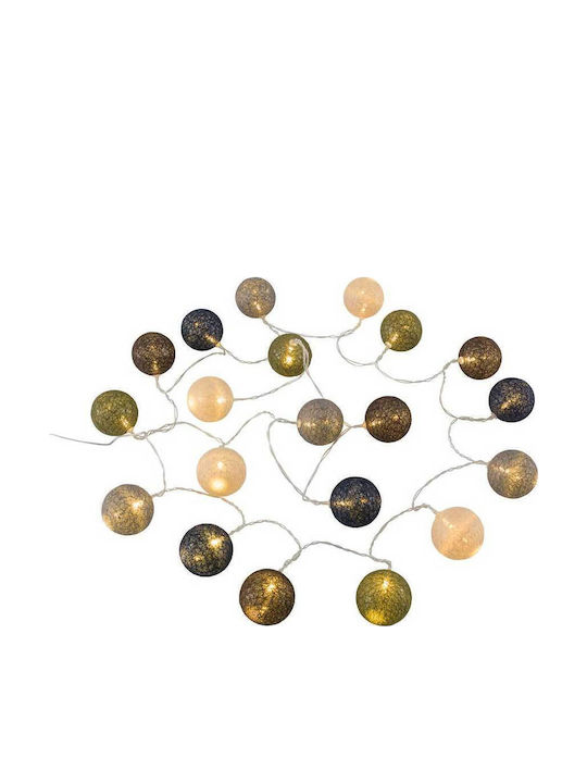 Outwell Waterproof Garland Lights LED 2m with 20 Balls Outwell Waterproof Garland Lights LED 2m with 20 Balls