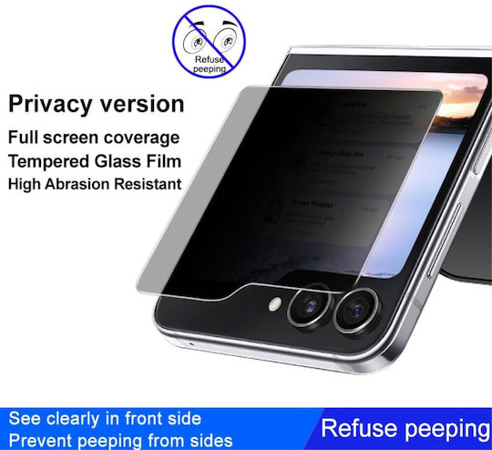 Imak Privacy Full Face Tempered Glass Black (Galaxy Z Flip6 / Z Flip7 FE)