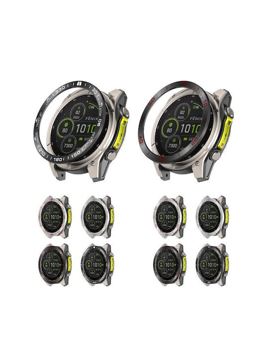 Garmin Fenix 8 Metal Case in Black color for Garmin Fenix 8