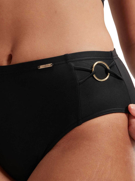 Bikini Slip Hohe Taille Black