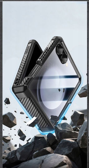 Supcase Unicorn Beetle Pro Book Silicon / Plastic 0.33mm Negru (Galaxy Z Flip7)