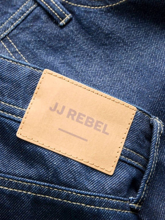 Ανδρικό Παντελόνι Τζιν με Relaxed Εφαρμογή Blue Denim