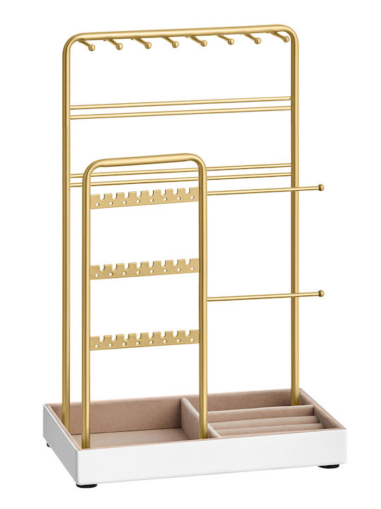 Songmics Σταντ Κοσμημάτων Μεταλλικό Χρυσό 19.6x11.5x30.8cm Songmics Σταντ Κοσμημάτων Μεταλλικό Χρυσό 19.6x11.5x30.8cm