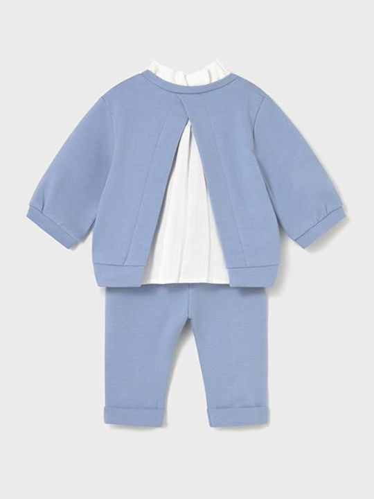 Kids Sweatpants Set With Light Blue Top