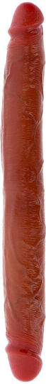 Διπλό Dildo Καφέ 35cm