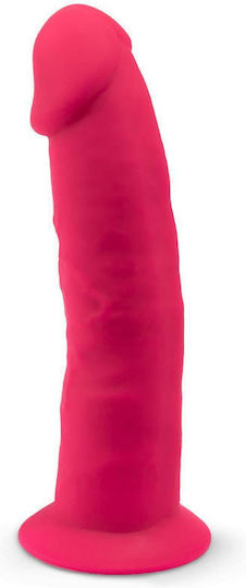 SilexD Dual Density Model 2 Glass Dildo With Suction Cup Pink 15cm