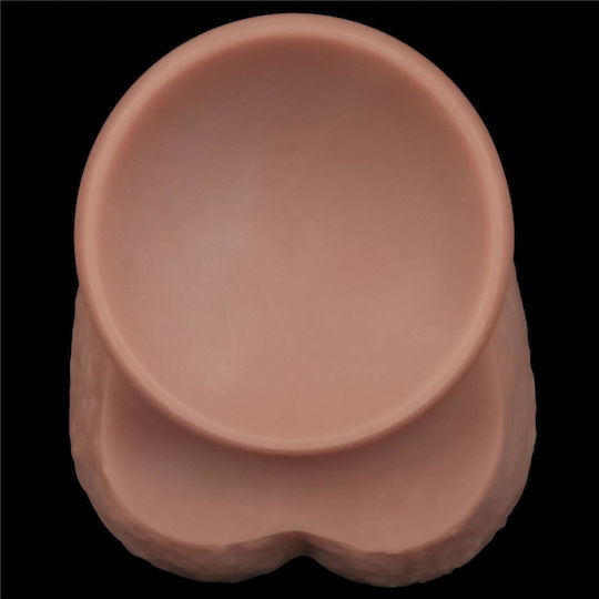 Dual Realistisches Dildo mit Hoden Fleisch