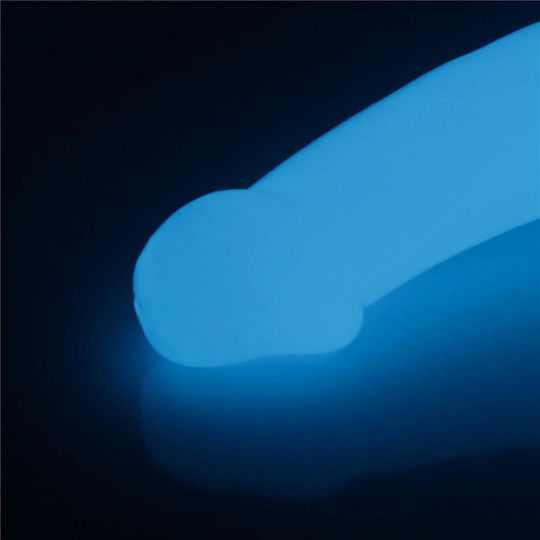 Lovetoy Lumino Play Blue Light Doppeldildo Blau