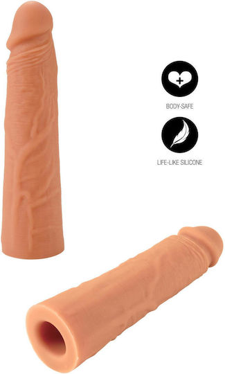 Hidden Desire Inferno Penis Sleeve Liquid Silicone 20 Cm Μπεζ