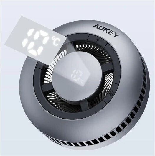 Aukey Ασύρματος Φορτιστής Qi2 15W Γκρι (LC-G10 MagFusion)
