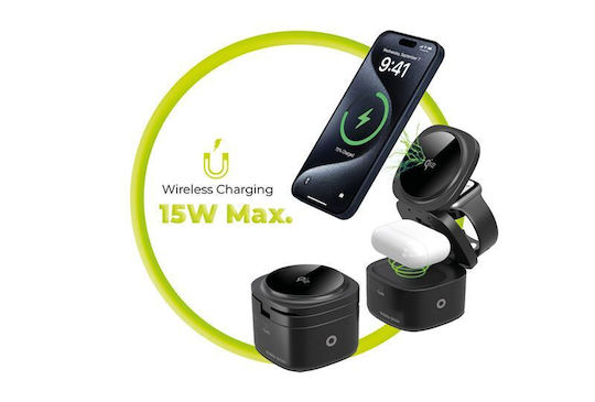 Mobile Origin Wireless Charger (Qi Pad) GaN 65W Power Delivery / Quick Charge 3.0 Blacks (PW1)