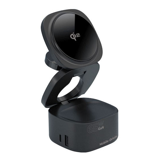 Mobile Origin Wireless Charger (Qi Pad) GaN 65W Power Delivery / Quick Charge 3.0 Blacks (PW1)