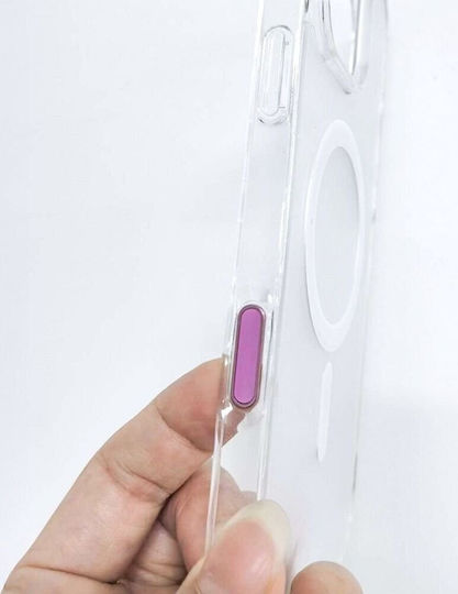 Camera Control Active Button Fit Iphone 16 Series Case Drop Glue Clear Mag Cover Silver