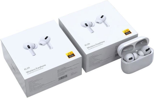 Foneng BL09L In-ear Bluetooth Handsfree Căști cu Carcasă de Încărcare Alb
