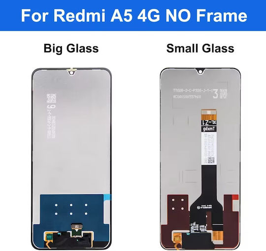 Screen with Touch Mechanism for Redmi A5 (Black)
