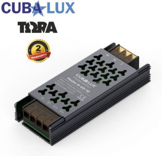 Cubalux Τροφοδοτικό LED IP20 Ισχύος 36W με Τάση Εξόδου 12V