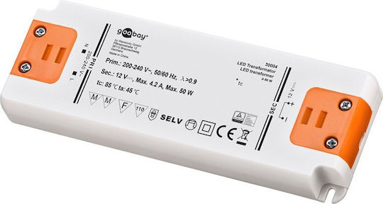Goobay Dimmbares LED-Netzteil IP20 Leistung 50W mit Ausgangsspannung 12V 2 Stück