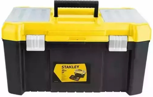 Stanley Essential Hand Tool Case Plastic with Tobacco Case Dimensions: W48xD25xH25cm