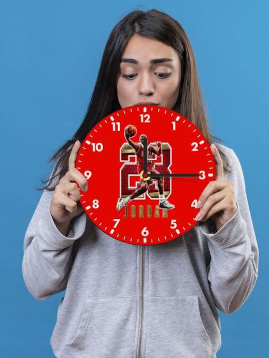 Koupakoupa Kinder Wanduhr Jordan 23 Hölzernes 20εκ.