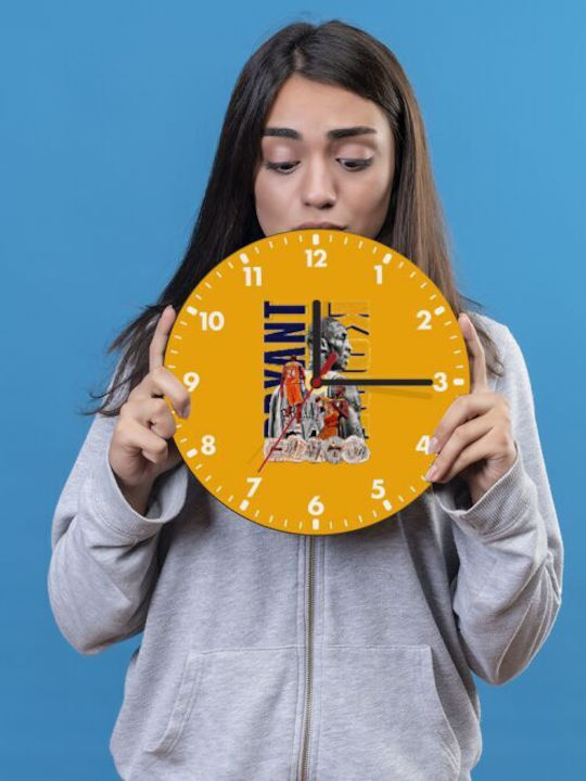 Koupakoupa Kinder Wanduhr Kobe Bryant Hölzernes 20εκ.