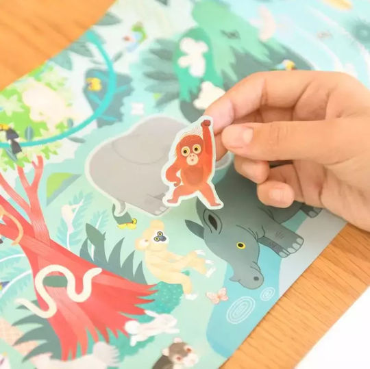 Poppik Sticker Box 100 Αυτοκόλλητα Άγρια Ζώα