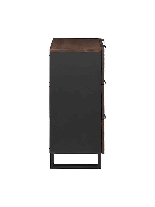 Συρταριέρα Κρεβατοκάμαρας mit 6 Schubladen Coffee 60x33.5x75cm