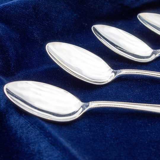 Savvas Design Spoon Set Metallic Silver 15cm 6pcs