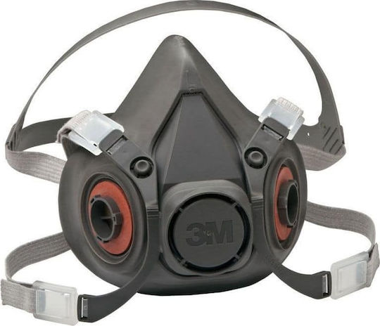 3M Mask Half Face without Filters Gray